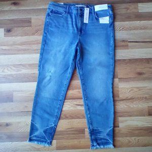 CLEARANCE Women's Jeans Size 32 Ella Moss High Rise Skinny Ankle Jeans Blue NEW